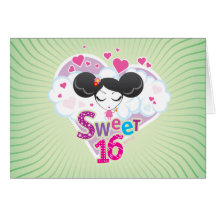 Sweet 16 Birthday Postcard