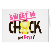 Sweet 16 Chick 1 Card