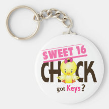 Sweet 16 Chick 1 Key Chains