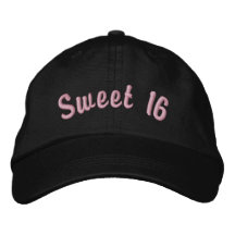 Sweet 16 Embroidered Hat