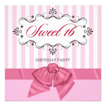 Sweet 16 - Personalised Birthday Party Invitations