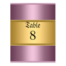 Sweet 16 table Numbers Pink Post Card