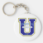 Sweet 16 University Athletic Department Keychain