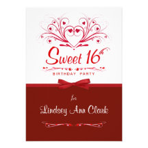 16th Birthday Party Invitations on Sweet 16th Birthday Party Invitations
