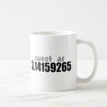 Sweet as Pi Coffee Mug