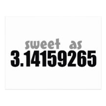 Sweet as Pi Postcard