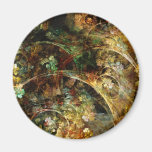 Sweet Autumn Abstract Fractal Art Fridge Magnets