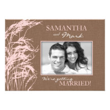 Sweet Autumn Bride Engagement Invite Card