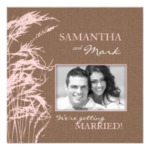 Sweet Autumn Bride Engagement Invite Square