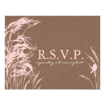 Sweet Autumn Bride RSVP Card B2 Personalized Invites