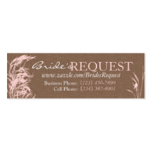 Sweet Autumn Bride Skinny Business Card