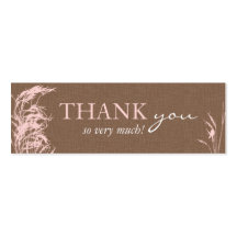 Sweet Autumn Bride Skinny Gift Tag Business Cards