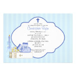 Sweet Baby Boy Baptism Inviation Custom Announcement