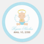 Sweet Baby Boy Baptism Stickers