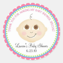Sweet Baby Face Shower Stickers