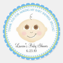 Sweet Baby Face Shower Stickers