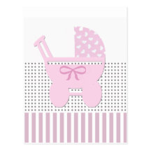 Sweet Baby Girl Shower Invitation Post Card