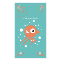 SWEET BIRDS FLYING BUSINESS CARD SKYBLUE