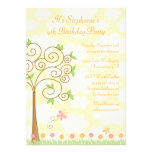 Sweet butterfly garden birthday party invitation
