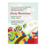 Sweet candy wonderland junior senior prom formal custom invitation