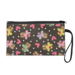 Sweet Cherry Cupcakes Cute Pattern Wristlet Bag bagettes bags