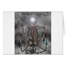 Sweet Chops Skeleton Cards