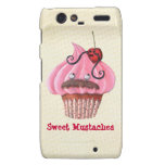 Sweet Cupcake and Mustaches Droid RAZR Cases