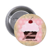 Sweet Cupcake Lover Button