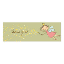 Sweet Fairy and Stars Thank You Gift Tag / Card / Business Card Templates