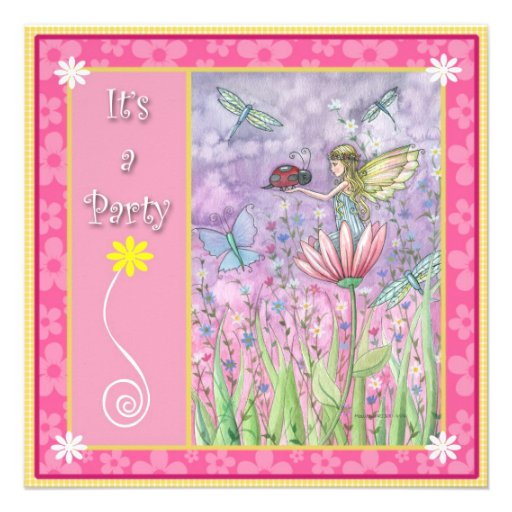 Sweet Fairy Party Invitations
