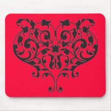 sweet heart mouse mat