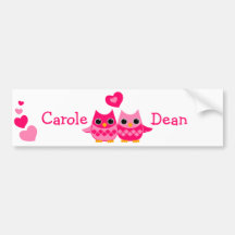 Sweet Love Owls Bumper Stickers