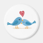 Sweet lovebirds fridge magnet