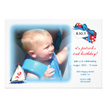 Sweet Nautical Birthday Invitation