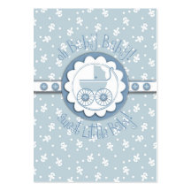 Sweet One Boy Gift Tag Business Card Template