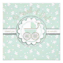 Sweet One Card TY Square Invites