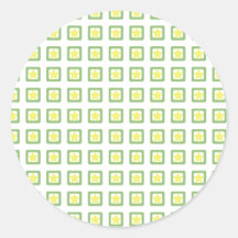 Sweet Pastel Stars and Squares Sticker