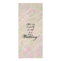 Sweet Peas Wildflowers Wedding Invitation