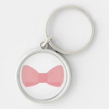 Sweet pink bow keychain