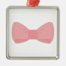 Sweet pink bow ornaments
