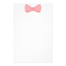 Sweet pink bow stationery design