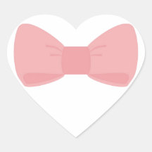 Sweet pink bow stickers