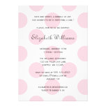 Sweet Pink Polka Dots Baby Girl Shower Invitation