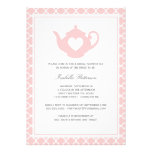 Sweet Pink Teapot Bridal Shower Tea Party Personalized Invitation