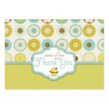 Sweet Retro TY Gift Tag Business Card Template