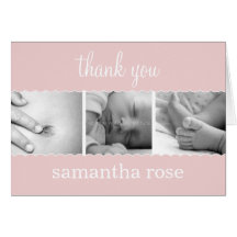Sweet Scallops Baby Thank You Card