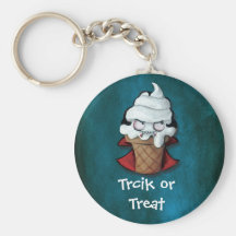 Sweet Scary Ice-Cream Vampire -custom txt- Keychain