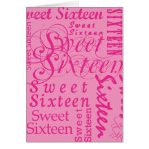 Sweet Sixteen Greeting Cards
