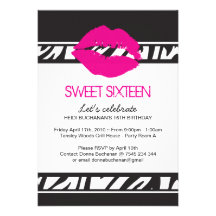 Sweet Sixteen Party Invitation
