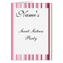 Sweet Sixteen Party Invitation Card